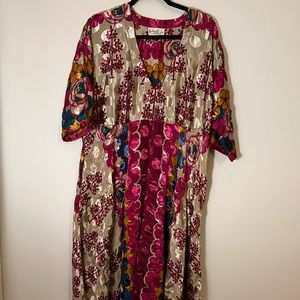 Kantha Bae Split Midi Dress
